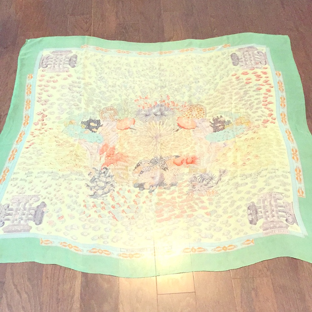 Hermes silk scarf
